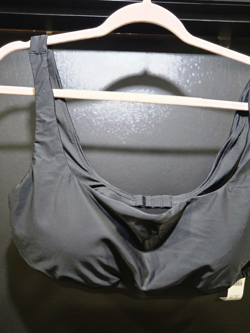 J. Crew Black Swim Bikini Top - Scoop Neck Tank Style